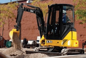 Compact Excavator Rental - John Deere 27D