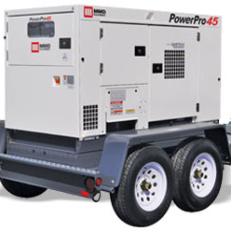 45kVA Towable Generator Rental - MMD PowerPro 45