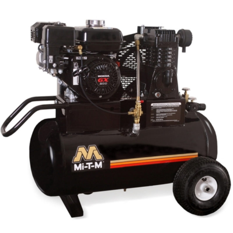 20 Gallon Portable (Gas) Air Compressor Rental - Mi-T-M - AM1-PH65-20M