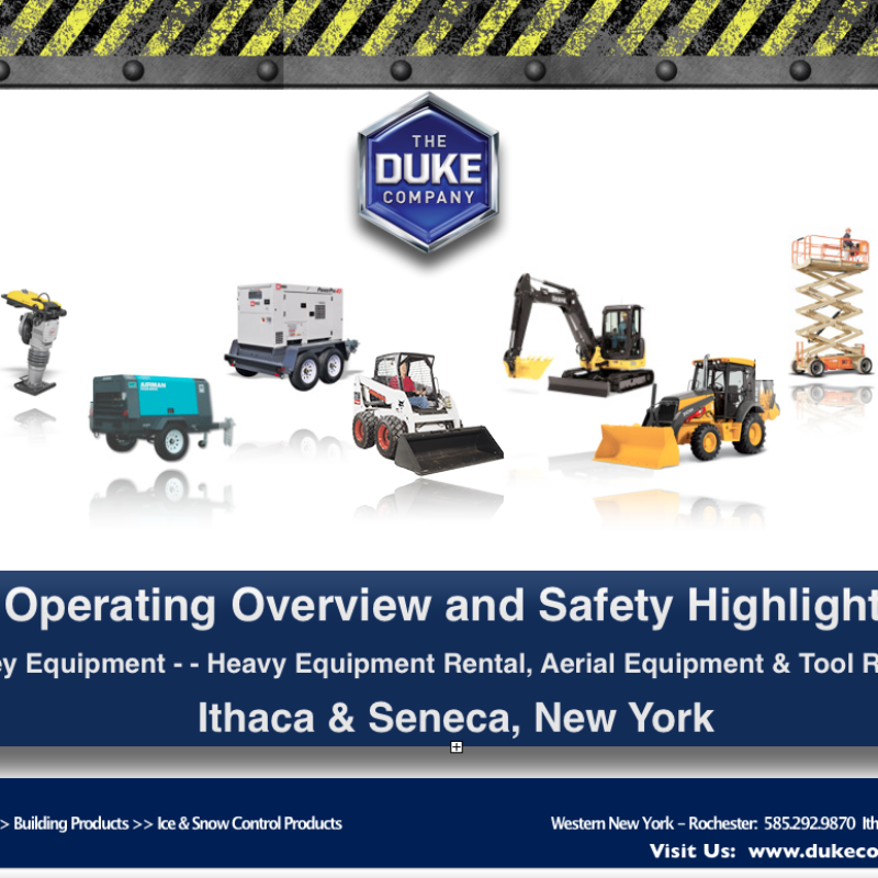 Ithaca NY - Top 9 Construction Equipment Rental Items - Operating and Safety Highlights 