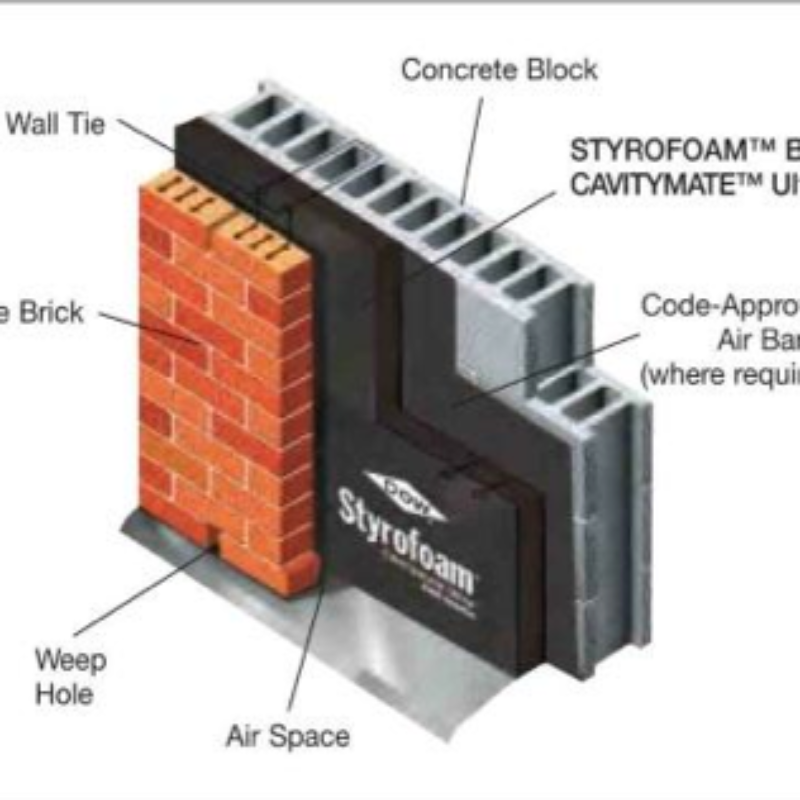 STYROFOAM Brand CAVITYMATE Ultra Insulation - Construction Supply - Building Materials - by Dow 
