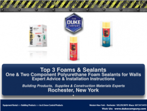 Top 3 DOW Foams and Sealant for Walls in Rochester NY
