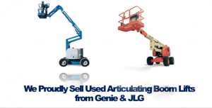 Used Articulating Boom Lifts JLG Genie Rochester NY Ithaca NY