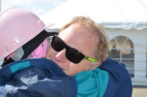 David Terry Duke Company President Giving Hug to Breast Cancer Coalition of Rochester