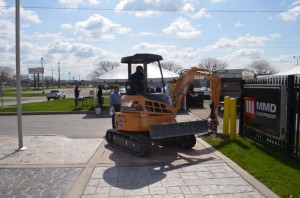 Duke Company Compact Excavator Rental at Customer Event on April 26 - 2013