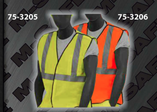 Safety Vests - ANSI Class 2 Vest - Heavy Duty Break Away Style