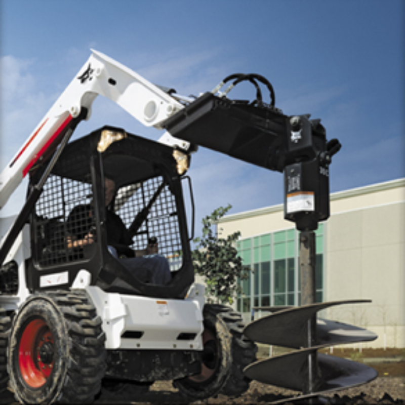 Auger Attachment Rental for Bobcat Compact Excavators