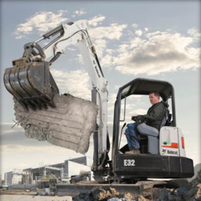 Clamp/Claw Attachment Rental for Bobcat Compact Excavators