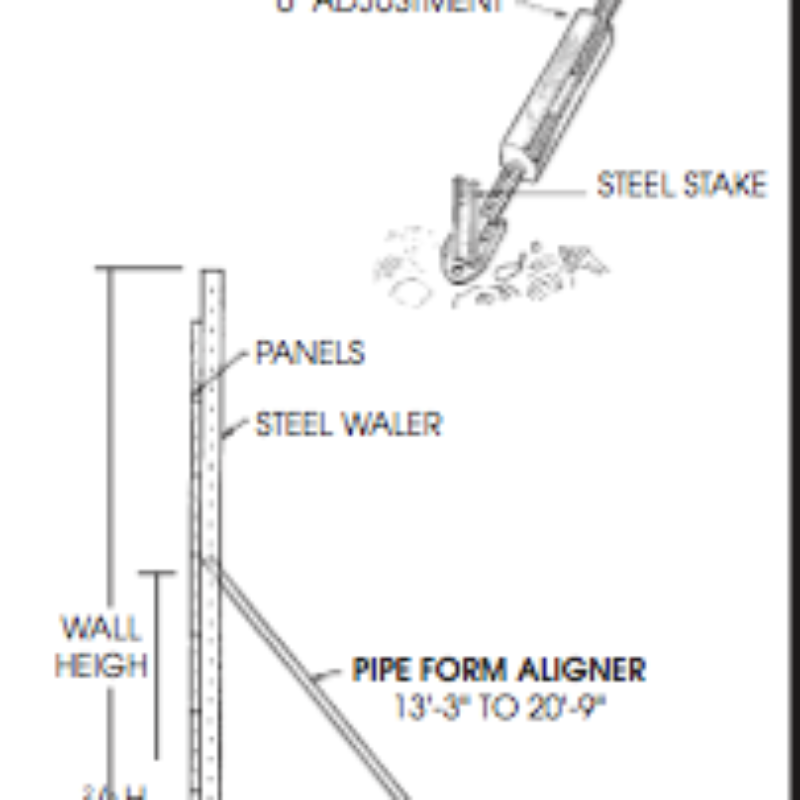 Alignment Tools for Concrete Forms by Symons Steel-Ply