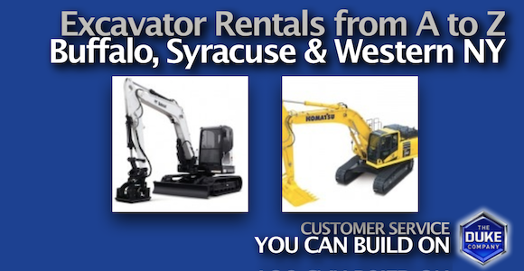 Picture of Excavator Rental in Buffalo and Syracuse NY