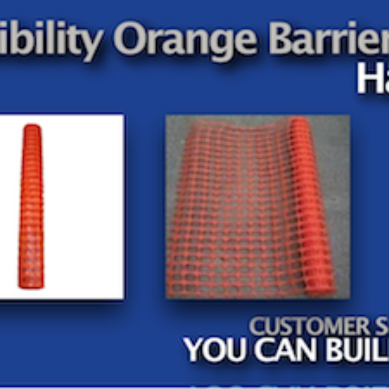 High Visibility Orange Barrier Fence by Hanes Geo 