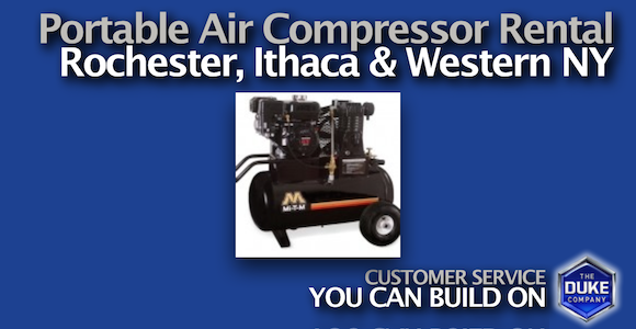 Picture of Portable Air Compressor Rental in Rochester NY and Ithaca NY