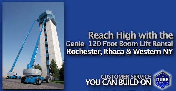 Picture of Reach High with the Genie S-120 Foot Boom Lift Rental