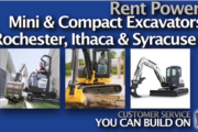 Rent a Powerful Mini Excavator in Rochester and Syracuse NY