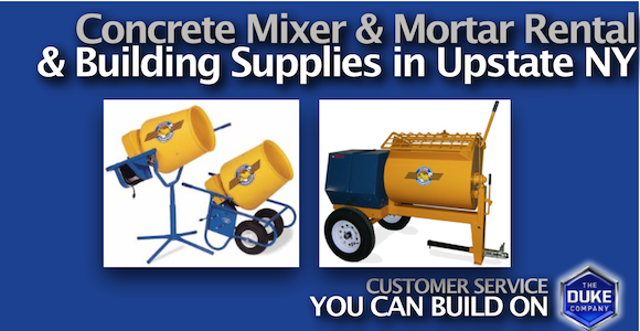 Concrete Mixer Rental and Building Supplies in Upstate NY